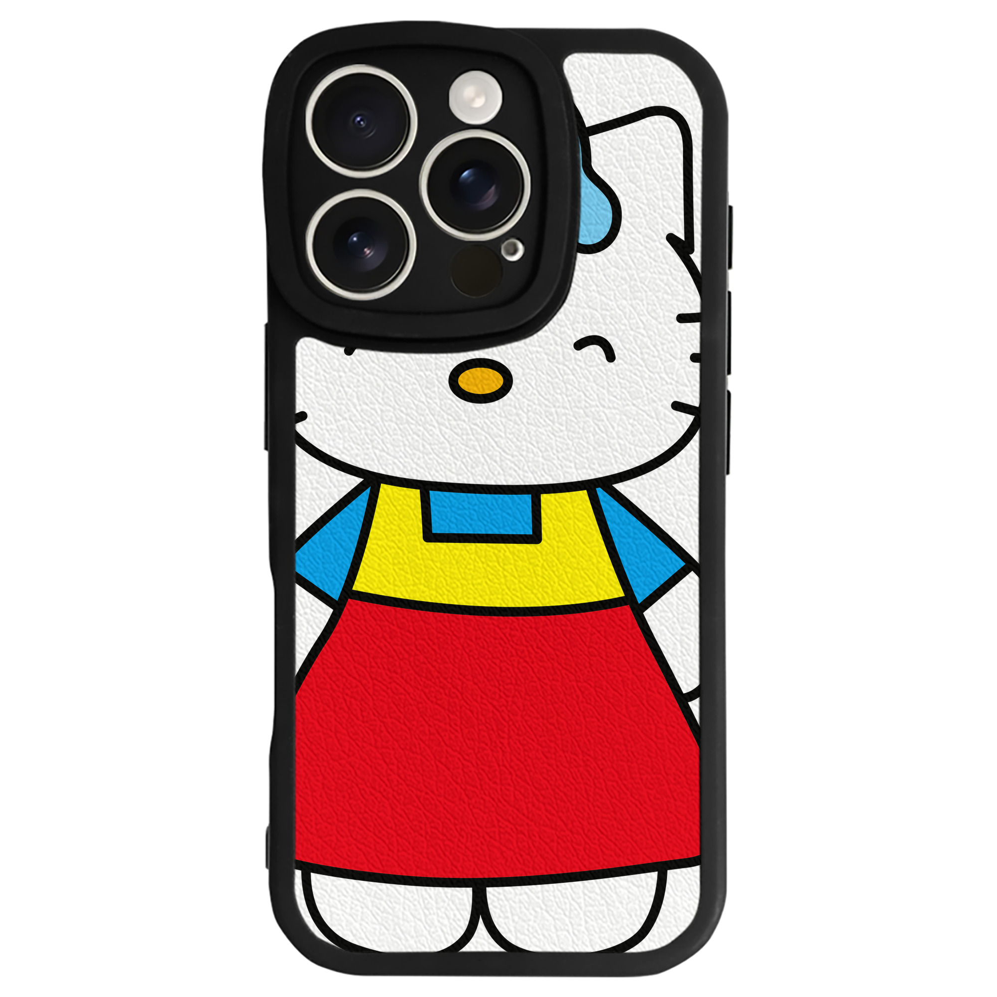 （画像用） Hello Kitty ハローキティ 【iPhone 16シリーズ対応】シリコンスマホケース（レザー調） 材質：シリコン